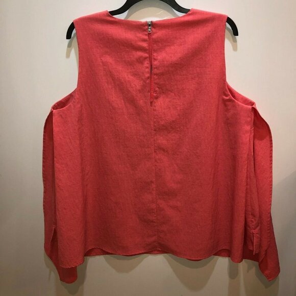 Lane Bryant Pink Sleeveless Layered Tank Blouse - Picture 5 of 9